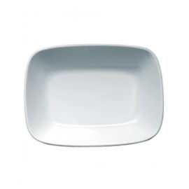 Mkm - plato hondo rectangular 150 ml delta cuadrada - porcelana
